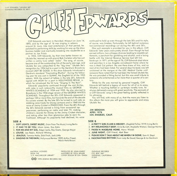 Release: Unknown Release-Vinyl-US-1978-GL 6011, GLS 6011-5696671