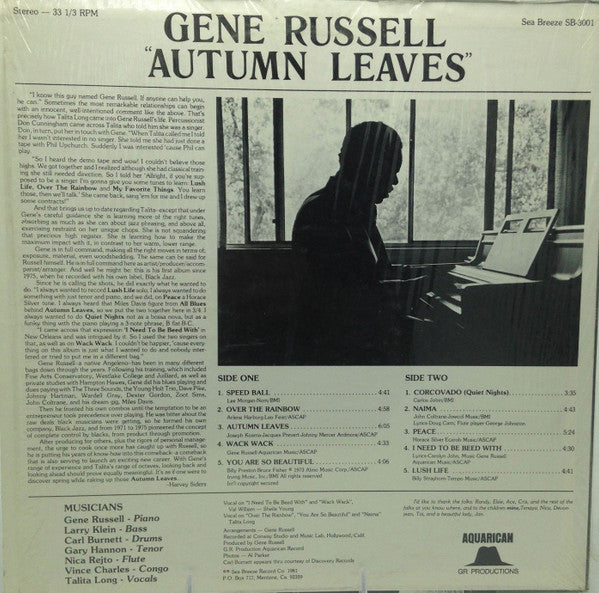 Master Release: Autumn Leaves by Gene Russell
