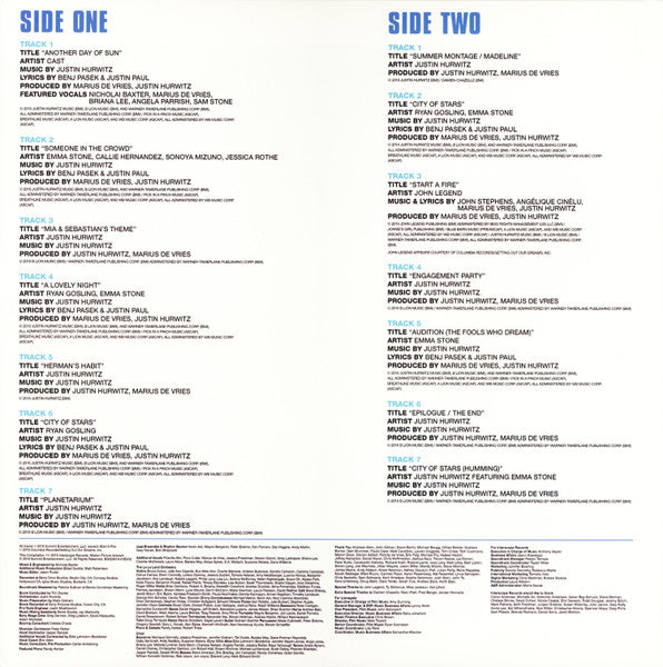 La La Land (Original Motion Picture Soundtrack)