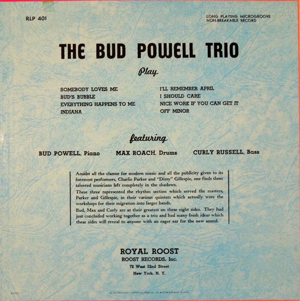 The Bud Powell Trio