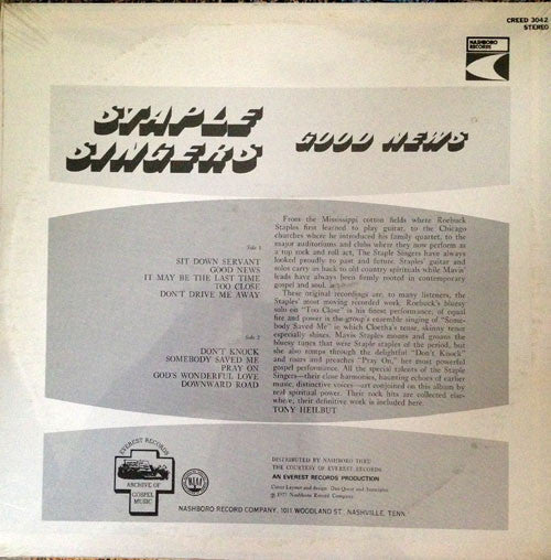 Master Release: Good News by The Staple Singers