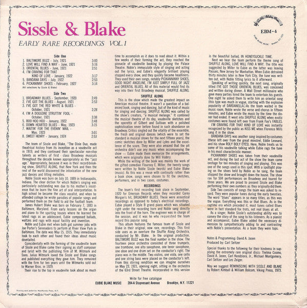 Release: Early Rare Recordings Vol. 1 -Vinyl-US-1973-EBM-4-4684406