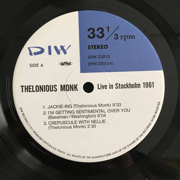 Live In Stockholm 1961