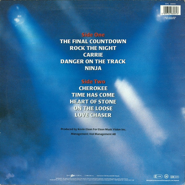 Release: The Final Countdown-Vinyl-UK-1986-EPC 26808-1216025