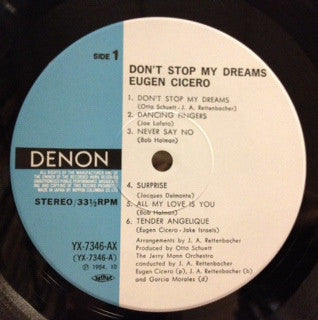Master Release: Don't Stop My Dreams by Eugen Cicero