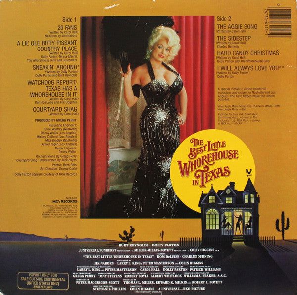 The Best Little Whorehouse In Texas - Music From The Original Motion Picture Soundtrack