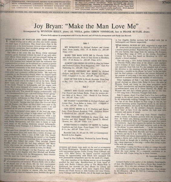 Release: Make The Man Love Me-Vinyl-US-1962-S7604-4181011