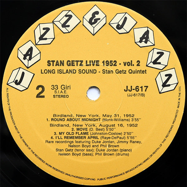 Live 1952, Volume 2: Long Island Sound