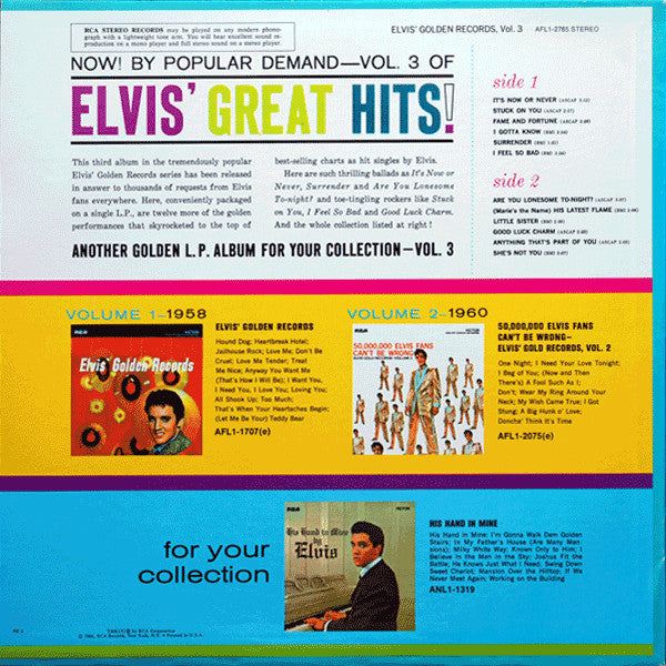 Elvis' Golden Records, Volume 3