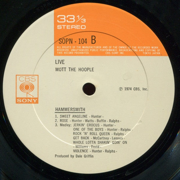 Mott The Hoople Live