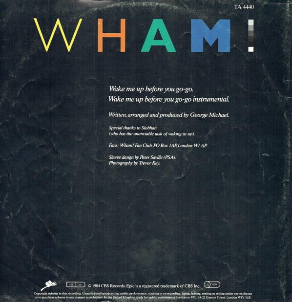 Release: Wake Me Up Before You Go-Go-Vinyl-UK-1984-TA 4440-4396288