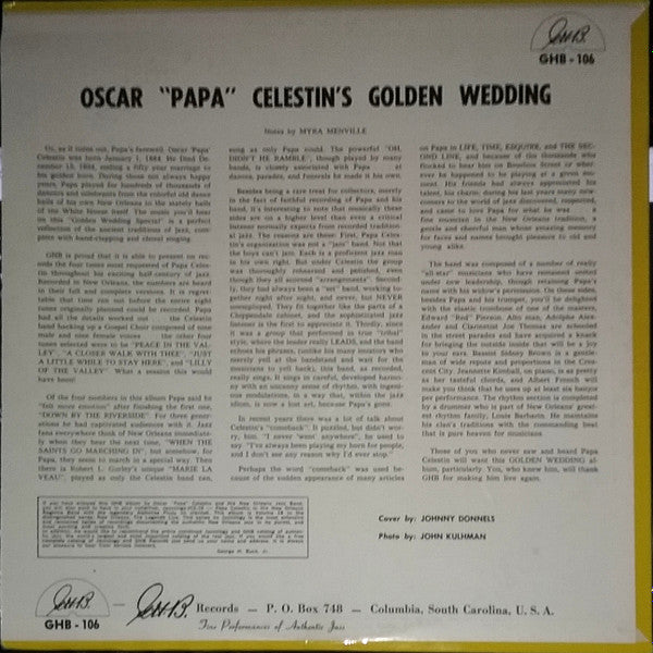 Release: Papa Celestin's Golden Wedding-Vinyl-US-1961-GHB-106-8243162