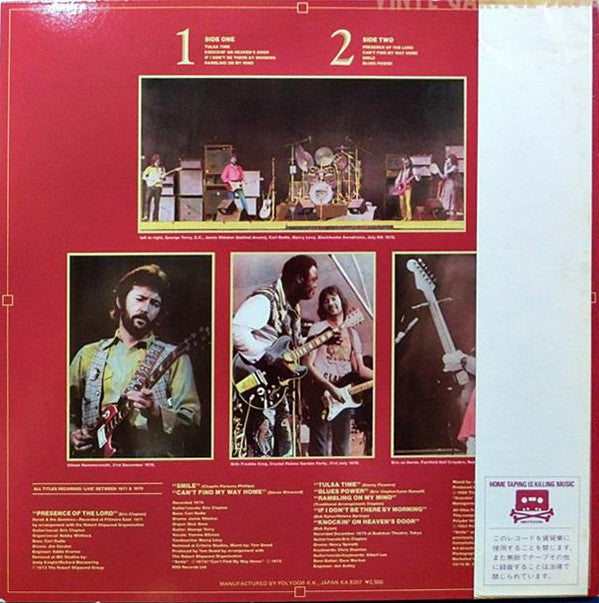 Master Release: Timepieces Vol. II - 'Live' In The Seventies by Eric Clapton