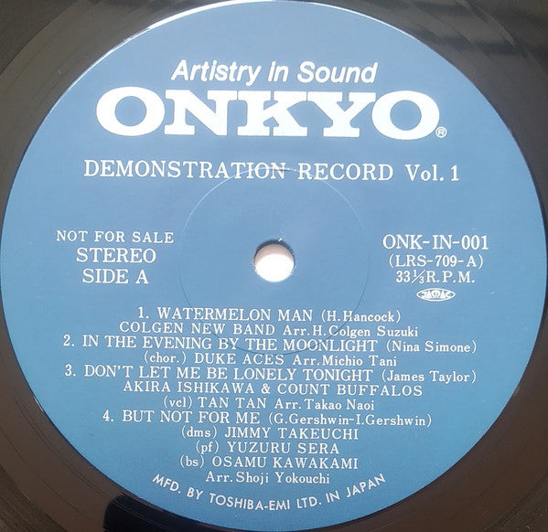 Artistry In Sound - Onkyo Demonstration Record Vol.1