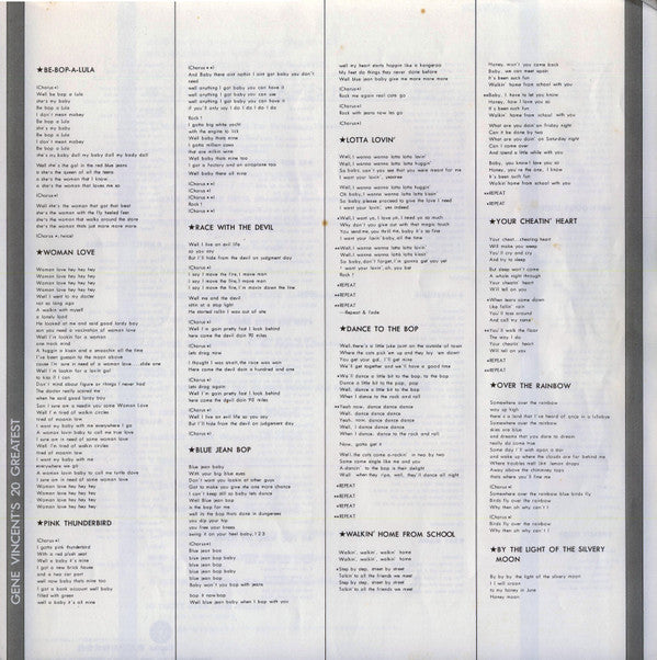 Gene Vincent's 20 Greatest