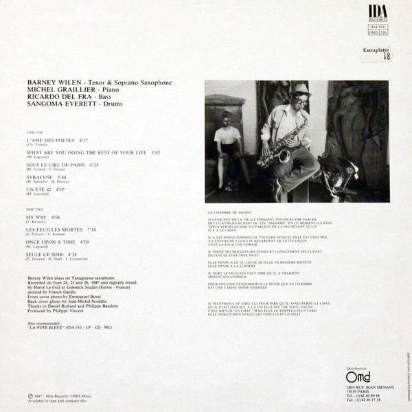 Master Release: French Ballads by Barney Wilen