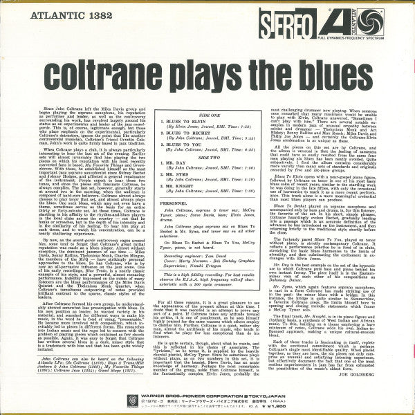 Coltrane Plays The Blues