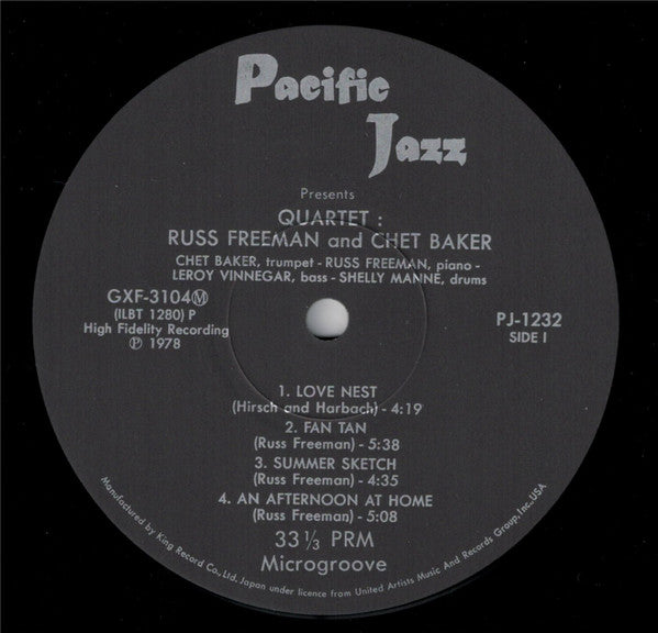 Quartet: Russ Freeman Chet Baker