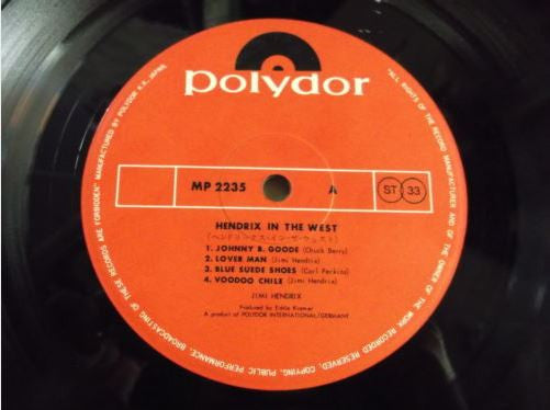 Release: Hendrix In The West-Vinyl-Japan-1972-MP 2235-5042722