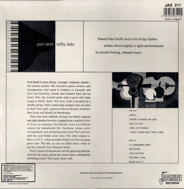 Master Release: Softly, Baby by Paul Smith Quartet