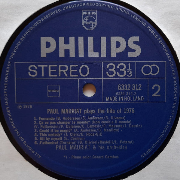 Paul Mauriat Plays The Hits Of 1976