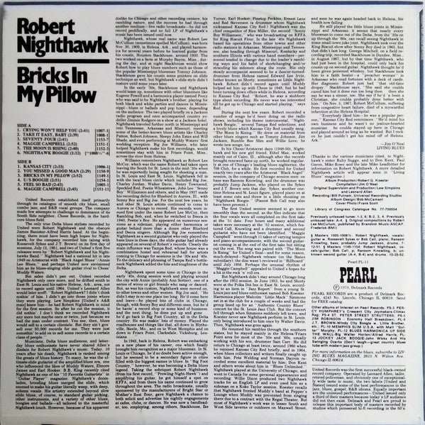 Master Release: Bricks In My Pillow by Robert Nighthawk
