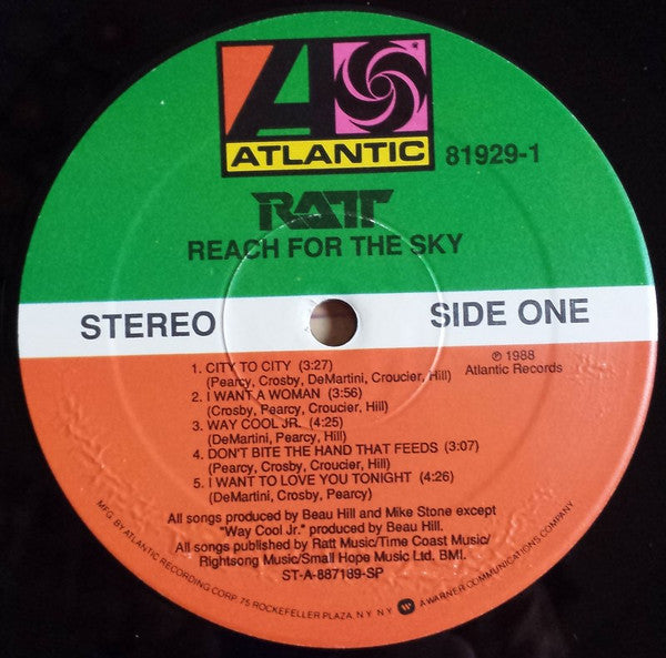 Release: Reach For The Sky-Vinyl-US-1988-7 81929-1, 81929-1-1077525