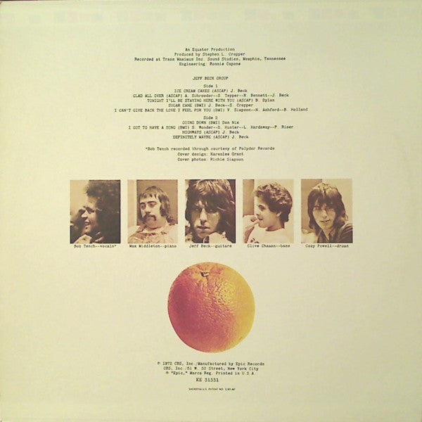Release: Jeff Beck Group-Vinyl-US-None-PE 31331, 31331, KE 31331-6609479