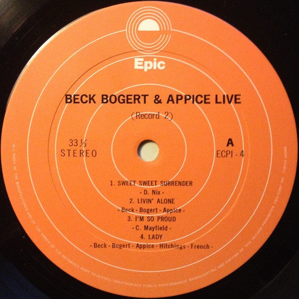 Beck, Bogert & Appice Live