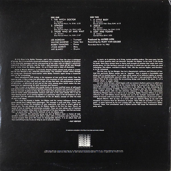 Master Release: The Witch Doctor by Art Blakey & The Jazz Messengers