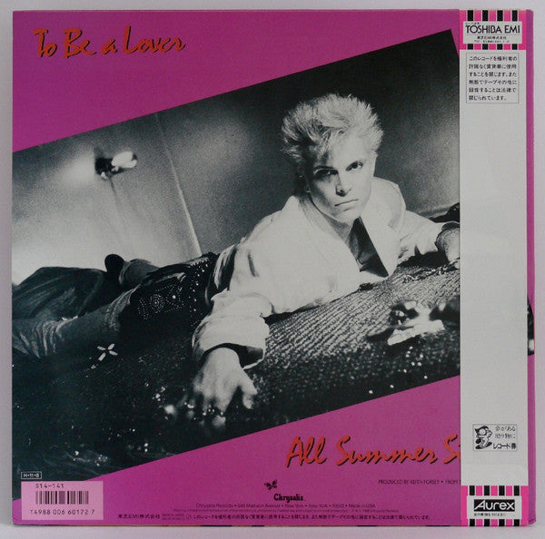 Master Release: To Be A Lover by Billy Idol
