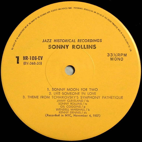 Sonny Rollins Plays