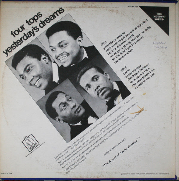 Master Release: Yesterday's Dreams by Four Tops