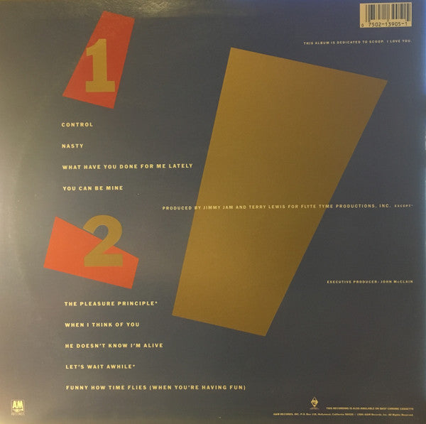 Release: Control-Vinyl-US-1987-SP-3905-9281300