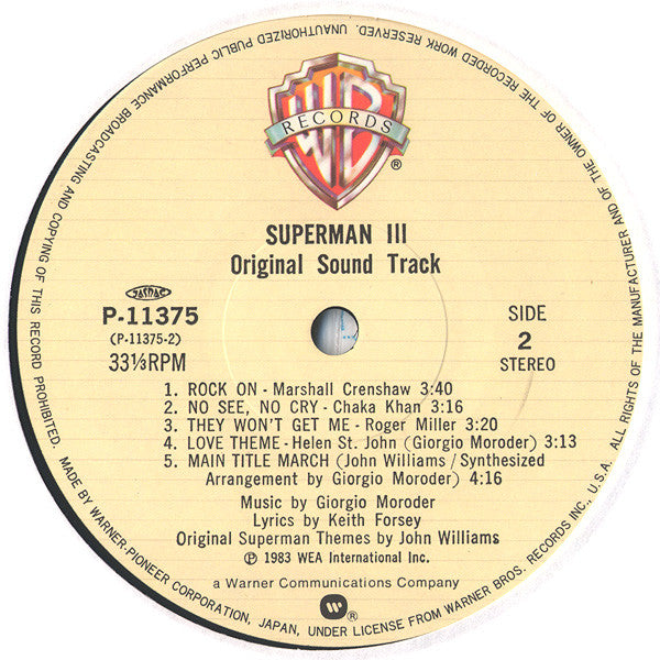 Superman III (Original Sound Track)