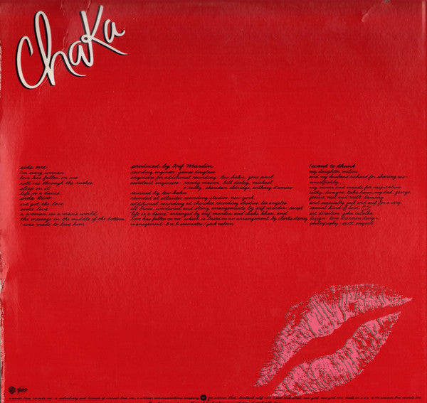 Release: Chaka-Vinyl-US-1978-BSK 3245, BSK 3245-7301344