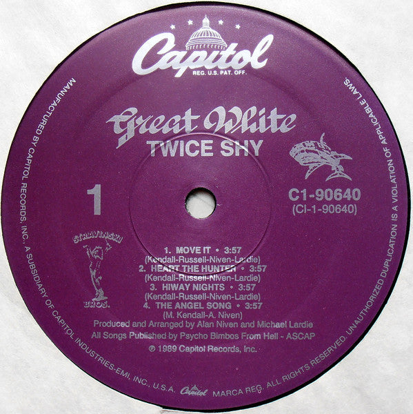 Master Release: ... Twice Shy by Great White