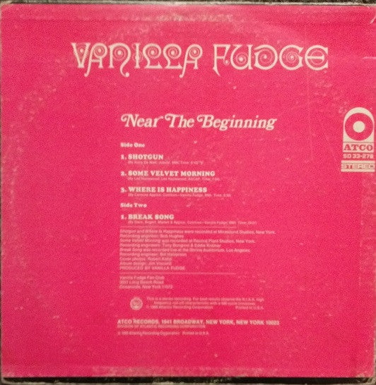 Release: Near The Beginning-Vinyl-US-1969-SD 33-278-4836612