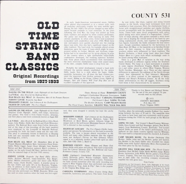 Master Release: Old Time String Band Classics by Various