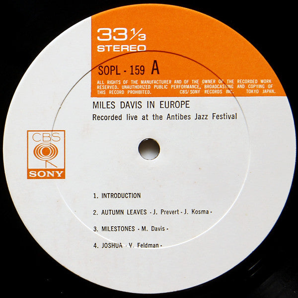 Miles Davis In Europe