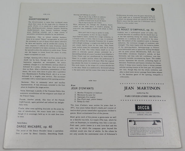 Divertissement / Danse Macabre / Jeux D'Enfants / Le Rouet D'Omphale