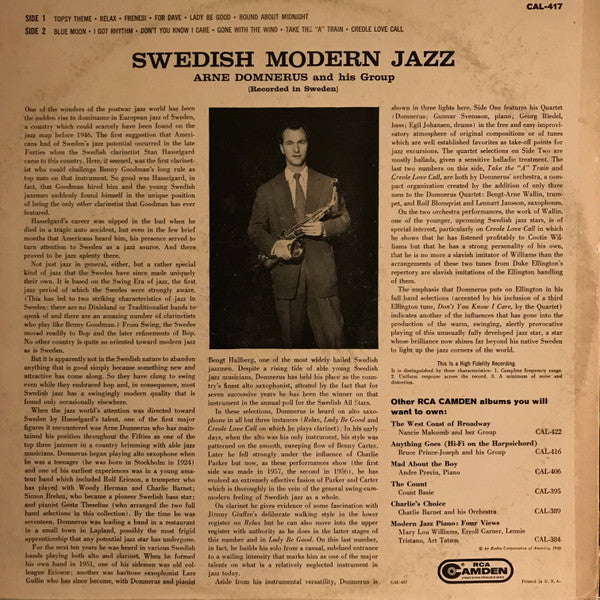 Master Release: Arne Domnérus Quartet And Orchestra by Arne Domnérus Jazzgrupp