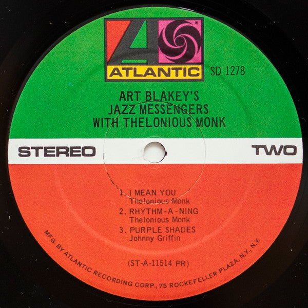 Art Blakey's Jazz Messengers With Thelonious Monk