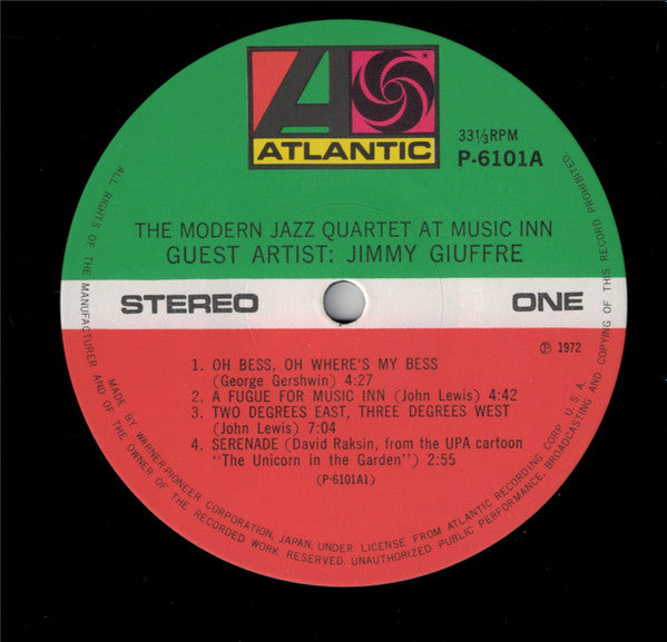 The Modern Jazz Quartet At Music Inn