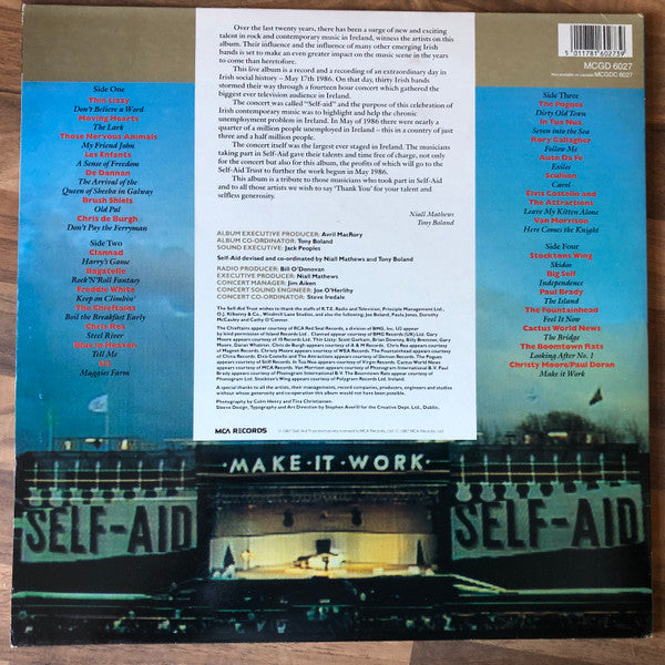 Release: Live For Ireland-Vinyl-Ireland-1987-MCGD 6027-2790109