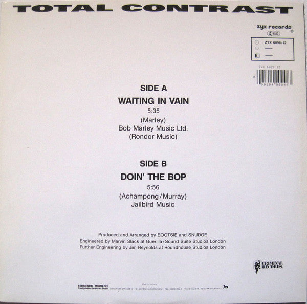 Master Release: Waiting In Vain by Total Contrast