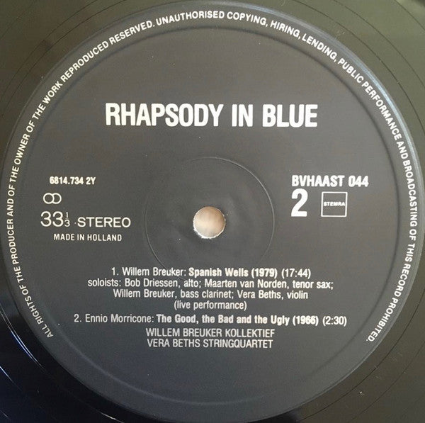 Rhapsody In Blue - Three Preludes / Spanish Wells / The Good, The Bad And The Ugly