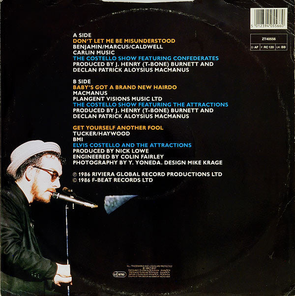 Release: Don't Let Me Be Misunderstood-Vinyl-Europe-1986-ZT 40556-1358569