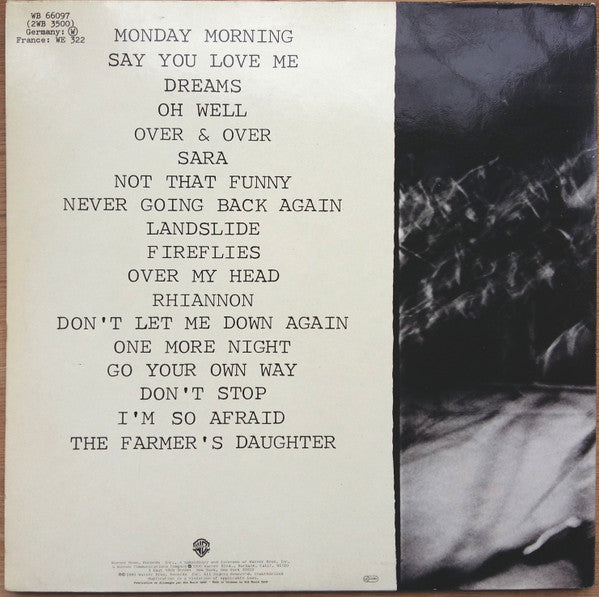 Release: Fleetwood Mac Live-Vinyl-Europe-None-WB 66097, 2WB 3500, K 66 097-7064771