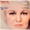 Peggy Lee - Then Was Then And Now Is Now (Vinyl, LP, Album) Very Good (VG) / Very Good (VG)